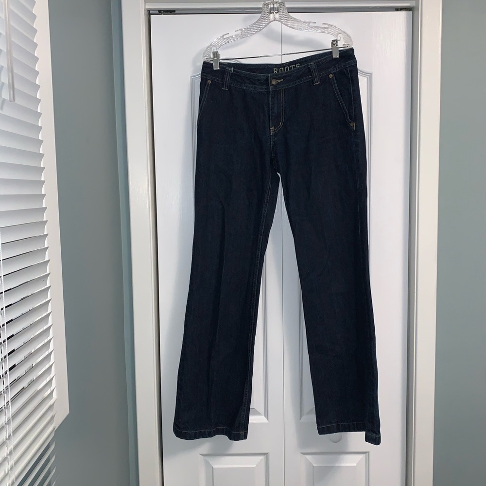ROOTS Men’s size 30 mid rise denim Jeans straight leg blue